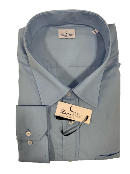 Camicia Saturno Manica Lunga Luna Blu - Blocco94