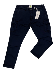 Pantalone con Tascone Giovane FMST6019 Taglie Forti Frankie Malone Blu - Blocco94