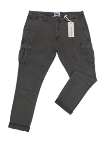 Pantalone con Tascone Giovane FMST6019 Taglie Forti Frankie Malone Grigio - Blocco94