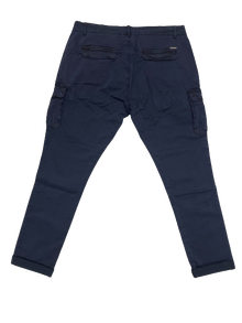 Pantalone con Tascone Giovane FMST6019 Taglie Forti Frankie Malone Blu - Blocco94