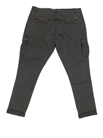 Pantalone con Tascone Giovane FMST6019 Taglie Forti Frankie Malone Grigio - Blocco94