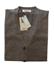 Gilet Aperto con Bottoni Raipan 554 Over taglie Forti Fango - Blocco94