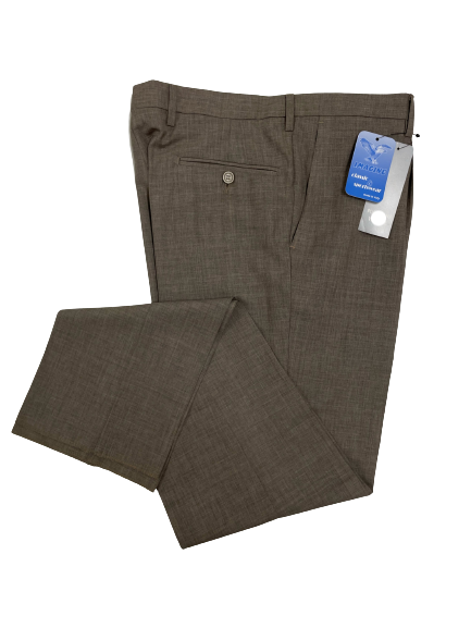 Pantalone Taglie Forti Leggero con Pence in Poliestere e Viscosa Imagine - Blocco94