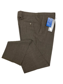 Pantalone Taglie Forti Leggero con Pence in Poliestere e Viscosa Imagine - Blocco94