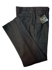 Pantalone Misto Lana Classico con Pence Grigio Scuro Imagine - Blocco94