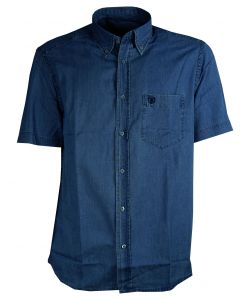 Camicia Jangol Mezza Manica Sea Barrier Denim Scuro - Blocco94