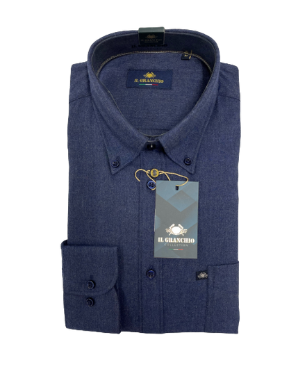 Camicia Nando in Flanella Manica Lunga Il Granchio - Blocco94