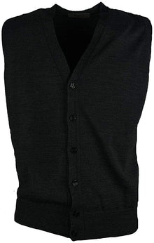 Gilet Aperto con Bottoni Raipan 554 Over taglie Forti Nero - Blocco94