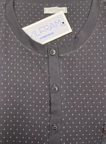 Vilfram Piagiama Uomo 51061 Taglie Forti Piombo Micro Fantasia - Blocco94