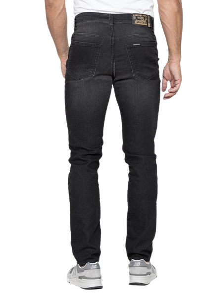 Jeans Elasticizzato Leggero Relax 700R/900A Carrera Nero Stone Wash - Blocco94