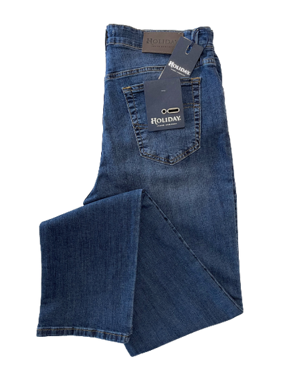 Jeans Patrizio Stone Wash Leggero Taglie Forti Holiday - Blocco94