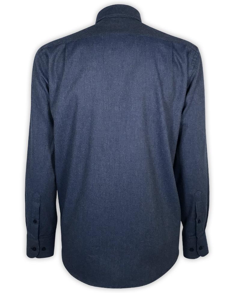 Camicia in Flanella Transimeno Manica Lunga Sea Barrier Taglie Forti Colore Aviazione - Blocco94