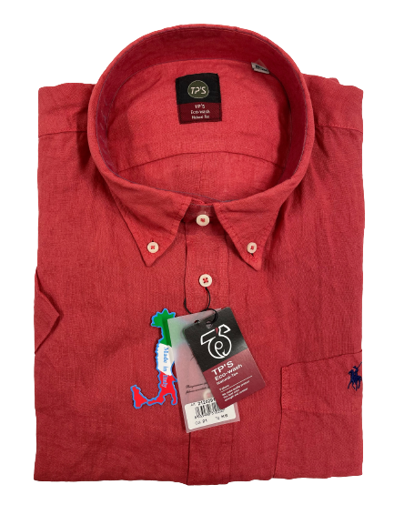 Camicia Puro Lino Mezza Manica Tipo's Taglie Forti - Blocco94