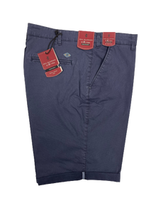 Bermuda in Cotone Elasticizzato Tao Conf Sea Barrier Taglie Forti Blu - Blocco94