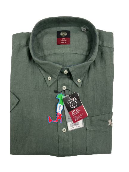 Camicia Puro Lino Mezza Manica Tipo's Taglie Forti - Blocco94