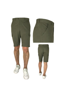 Bermuda in Cotone con Tascone Tod Conf Sea Barrier Taglie Forti Verde Salvia - Blocco94