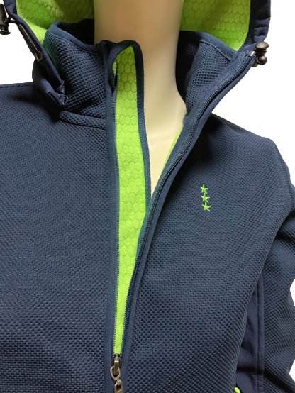 Felpa Tecnica Donna 119702 con Cappuccio Scuola Nautica Italiana Blu - Blocco94
