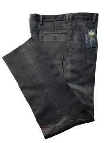 Pantalone Velluto Taglie Forti Classico con Pence Duca Visconti di Modrone Grigio Imagine - Blocco94