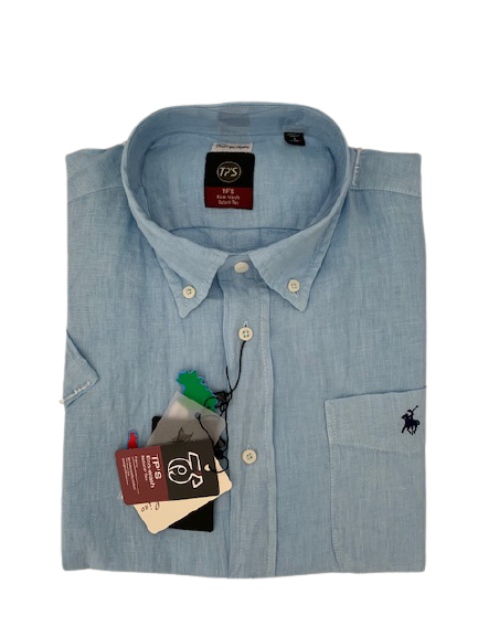 Camicia Puro Lino Mezza Manica Tipo's - Main Image