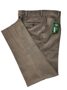 Pantalone Velluto Classico con Pence Duca Visconti di Modrone Grigio Perla Imagine - Blocco94